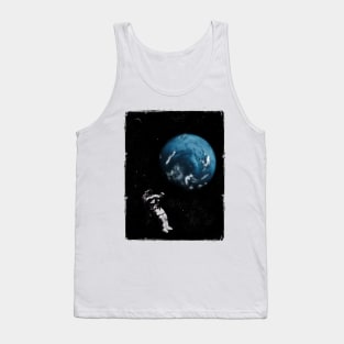 Astronaut Floating In Space Tank Top